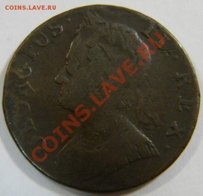 Пол пенни Британия 1740г. Георг 2 - DSCN5560_thumb