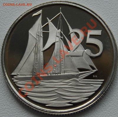 КАЙМАНОВЫ О-ВА - 25 центов 1976 - ПРУФ - до 27 июня - 133