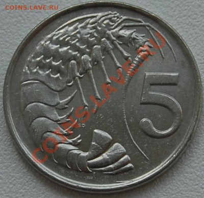 КАЙМАНОВЫ О-ВА - 5 центов 1996 - Креветка - до 27 июня - 197