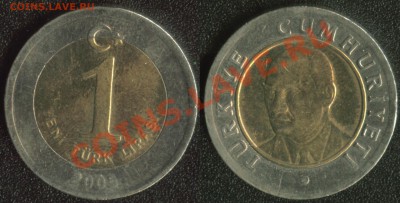 Инострань (старые, юбилейка, интересные), СССР, Россия - Турция 1 лира 2009 (65)