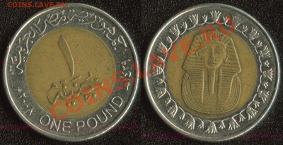 Инострань (старые, юбилейка, интересные), СССР, Россия - Египет 1 фунт 2008 (60)