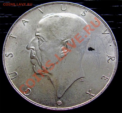 Y20 Ag Швеция 2 кроны 1938 Юбилейная до 28.06 в 22°° - Y20 Sweden 2kr 1938_1