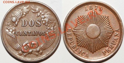 dos centavos 1879 Перу - Изображение 027
