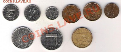 Нидерланды 9 монет до 27.06 до 22.00 по МСК - нидерланды 9 монет