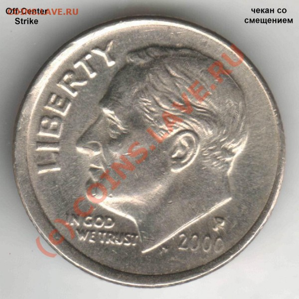 Бракованные монеты - Resize of the Off-Center Dime