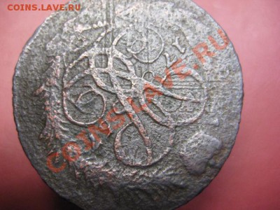 2 коп. 1757 года. Перечекан с крестовика. - 3283290