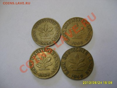 ФРГ, 4 * 10 ПФЕННИГОВ 1949 G , J , F , D !! до 26.06.2013 - S6000507.JPG