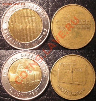 2 жетона schuler presses - schuler