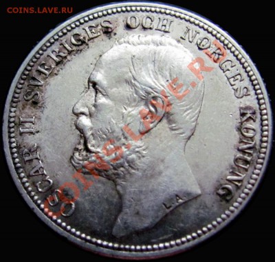 V55 Ag Швеция 2 кроны 1904 E.B. до 01.07 в 22°° - V55 Sweden 2 kr 1907_6
