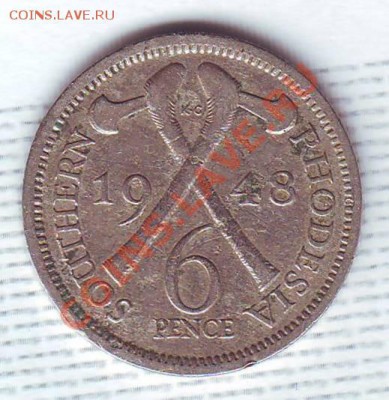 Ю.Родезия.6 Пенсов.1948. до 1 Июля - 19480024.JPG