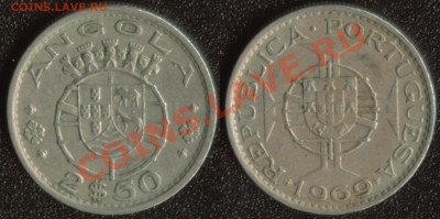 Инострань (старые, юбилейка, интересные), СССР, Россия - Ангола 2,5 1969
