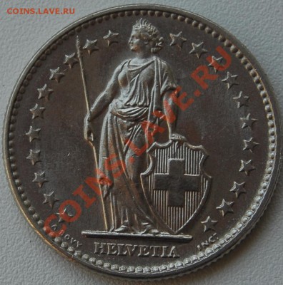 ШВЕЙЦАРИЯ - 2 франка 1968 - до 2 июля - 465