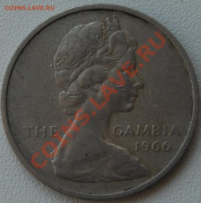 БРИТАНСКАЯ ГАМБИЯ - 1 шиллинг 1966 - до 2 июля - 477