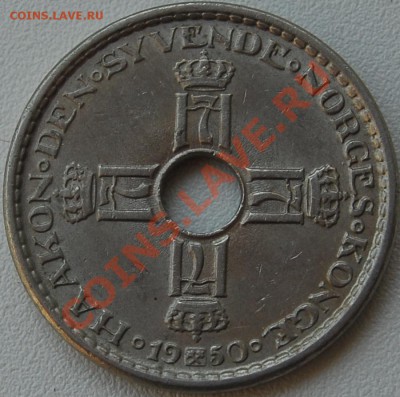 НОРВЕГИЯ - 1 крона 1950 - до 2 июля - 472