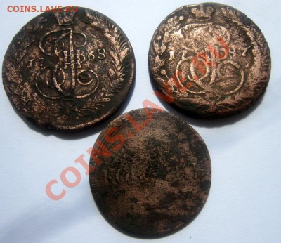 3 пятака . 1768 , 1787 , 1835 года. На опыты и не только. - IMG_0917.JPG