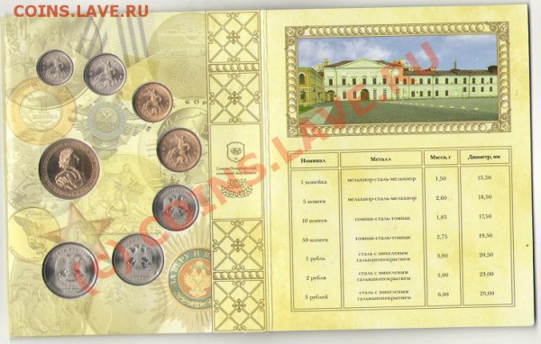 сувинирный набор размена СПМД 2009 (блистер) - набор2009.2.JPG