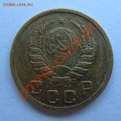 1 копейка 1938 сдвоенная Р, С и справа герба края ленты - 1к1938-СР-а