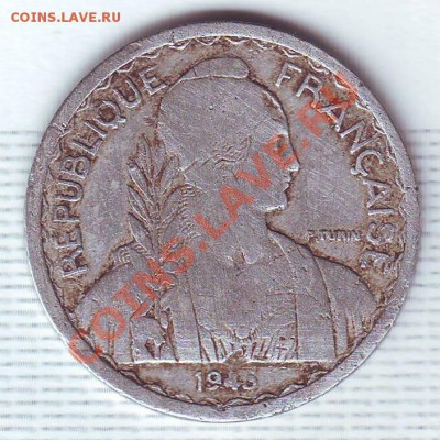 Франц.Индокитай.20 Сантимов.1945. до 6 Июля - 19540018.JPG
