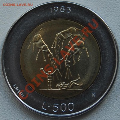 БИМ - САН-МАРИНО - 500 лир 1983 - Ядерная война - до 6 июля - 654