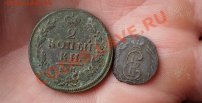 полушка Сибирь 1771 ,2 коп 1819 КМ АД до 7.07 22.00 МСК - P5150814.JPG