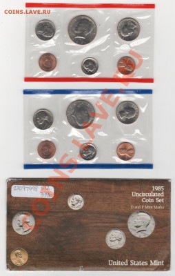 США набор монет УНК, 1985г, до 08.07.13г 22-00мск - 1985_01