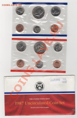 США набор монет УНК, 1987г, до 08.07.13г 22-00мск - 1987_02