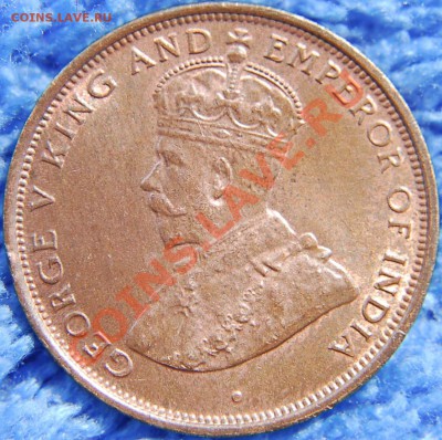 БРИТАНСКИЙ ЦЕЙЛОН - 1 цент 1926 - Георг V - до 9 июля - 766