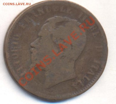 Италия 10 чензимо 1867 г.До 6.07.13 г. 22-00 МСК . - ит 67 1