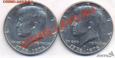 2 доллара 1976 г. Минт P,D.До 6.07.13 г. 22-00 МСК . - 168191121