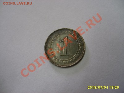 ГЕРМАНИЯ,1 РЕНТЕНПФЕННИГ 1923(расколы,непрочеканы )!до7.07 - S6000702.JPG