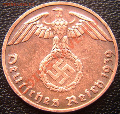 Германия (3-й Рейх)_1 рейхспфенниг 1939(В); до 04.07_22.06мс - 5842