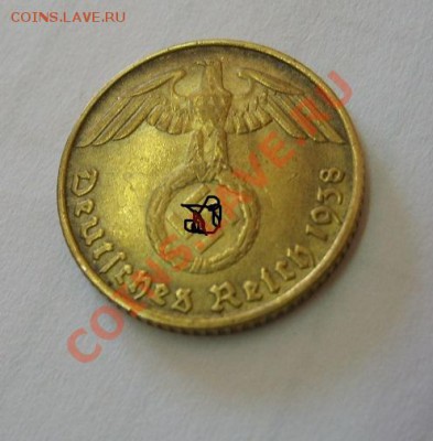 ГЕРМАНИЯ,5 РЕЙХСПФЕННИГОВ 1938 D ( ал.бронза)!!до 6.07.2013 - S6000471.JPG