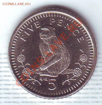 Гибралтар.5 Пенсов.1996.Обезьяна. до 11 Июля - 19960018.JPG