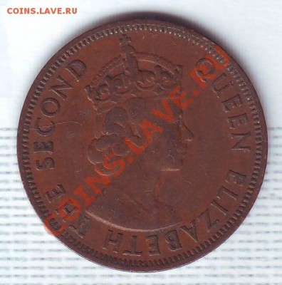 Брит.Кариб.Территории.1 Цент.1955. до 11 Июля - 19550023.JPG
