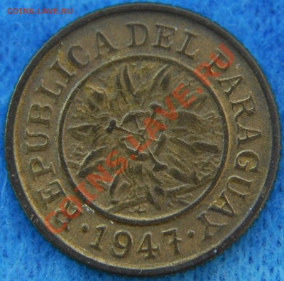 ПАРАГВАЙ - 5 сентимо 1947 - до 11 июля - 941