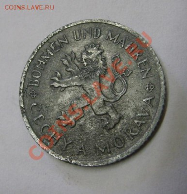 ЧЕХИЯ и МОРАВИЯ: 1 КРОНА 1942 г, №2, ( ЦИНК ) !до 07.07.2013 - S6000782.JPG