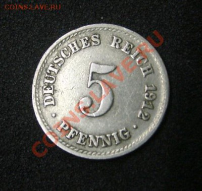 ГЕРМАНСКАЯ ИМПЕРИЯ,5 ПФЕННИГОВ 1912А !до 07.07.2013 - S6000785.JPG
