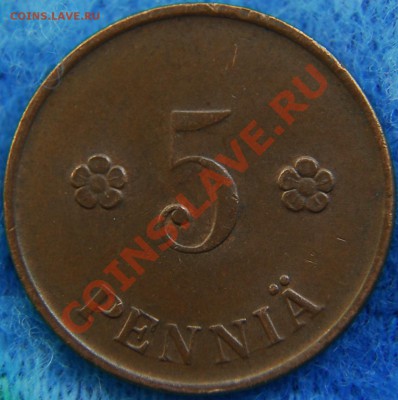 ФИНЛЯНДИЯ - 5 пенни 1918 - до 11 июля - 088