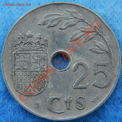 ИСПАНИЯ - 25 сентимо 1937 - до 12 июля - 024