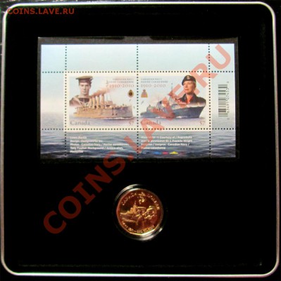 U81 Канада набор 100 лет ВМФ 1$ 2010 + сцепка марок 12.07 - U81 Nave Stamp Set_2