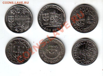 ПОРТУГАЛИЯ, 3*200 эскудо + 3*100 эскудо, корабли, до 12.07 - banknote_0270