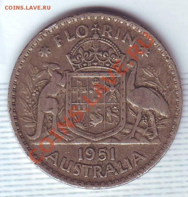 Ag.Австралия.Флорин.1951. до 13 Июля - 19510041.JPG