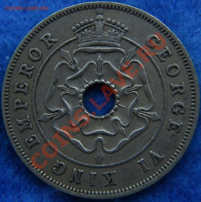 ЮЖНАЯ РОДЕЗИЯ - 1 пенни 1941 - Георг VI - до 13 июля - 125