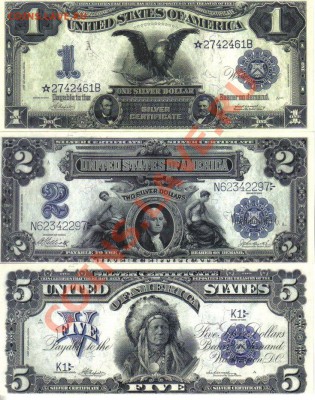 США 1,2,5 долларов 1886-99гг копии пресс до 10.07 21.00мск - США 1,2,5 долларов 1886-99гг копии пресс-1
