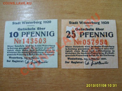 WESTERBURG, 10 пф+25пф 1920 г(нотгельд) !!до 10.07.2013 - S6000021.JPG