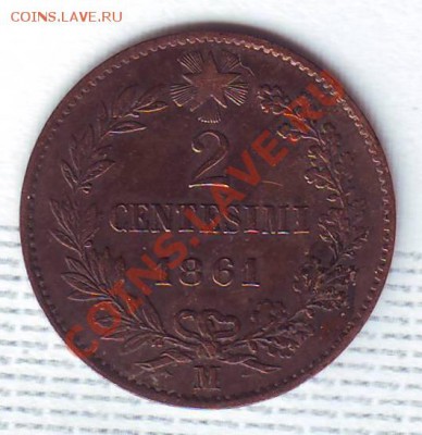 Италия.2 Чентезими.1861. до 14 Июля - 18610007.JPG