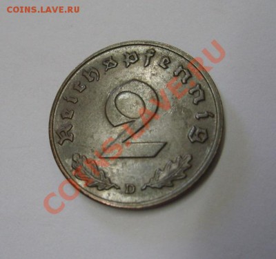 Третий Рейх, 2 РЕЙХСПФЕННИГА 1938 D (бронза )!!до 10.07.2013 - S6000085.JPG