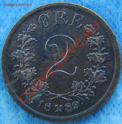 НОРВЕГИЯ - 2 эре 1889 - до 14 июля - 163