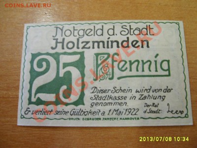 HOLZMINDEN, 25 ПФЕННИГОВ 1922!!до 10.07.2013 - S6000036.JPG