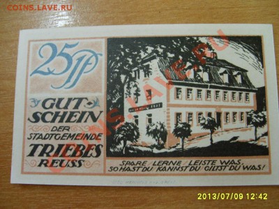 TRIEBES,25 ПФЕННИГОВ 1921 г!!до 11.07.2013 - S6000136.JPG